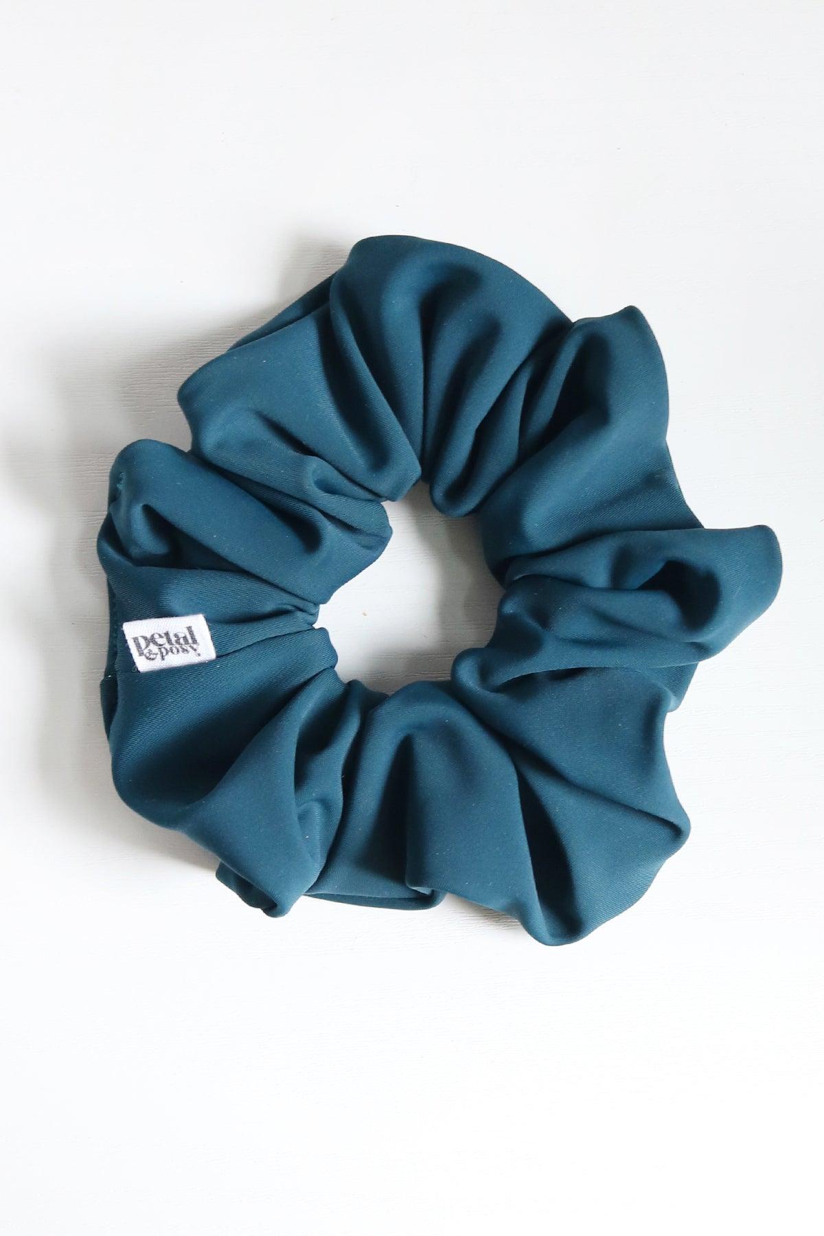 Swim Fluff Chlorine Safe Scrunchie in Deep Sea - Petal & Posy