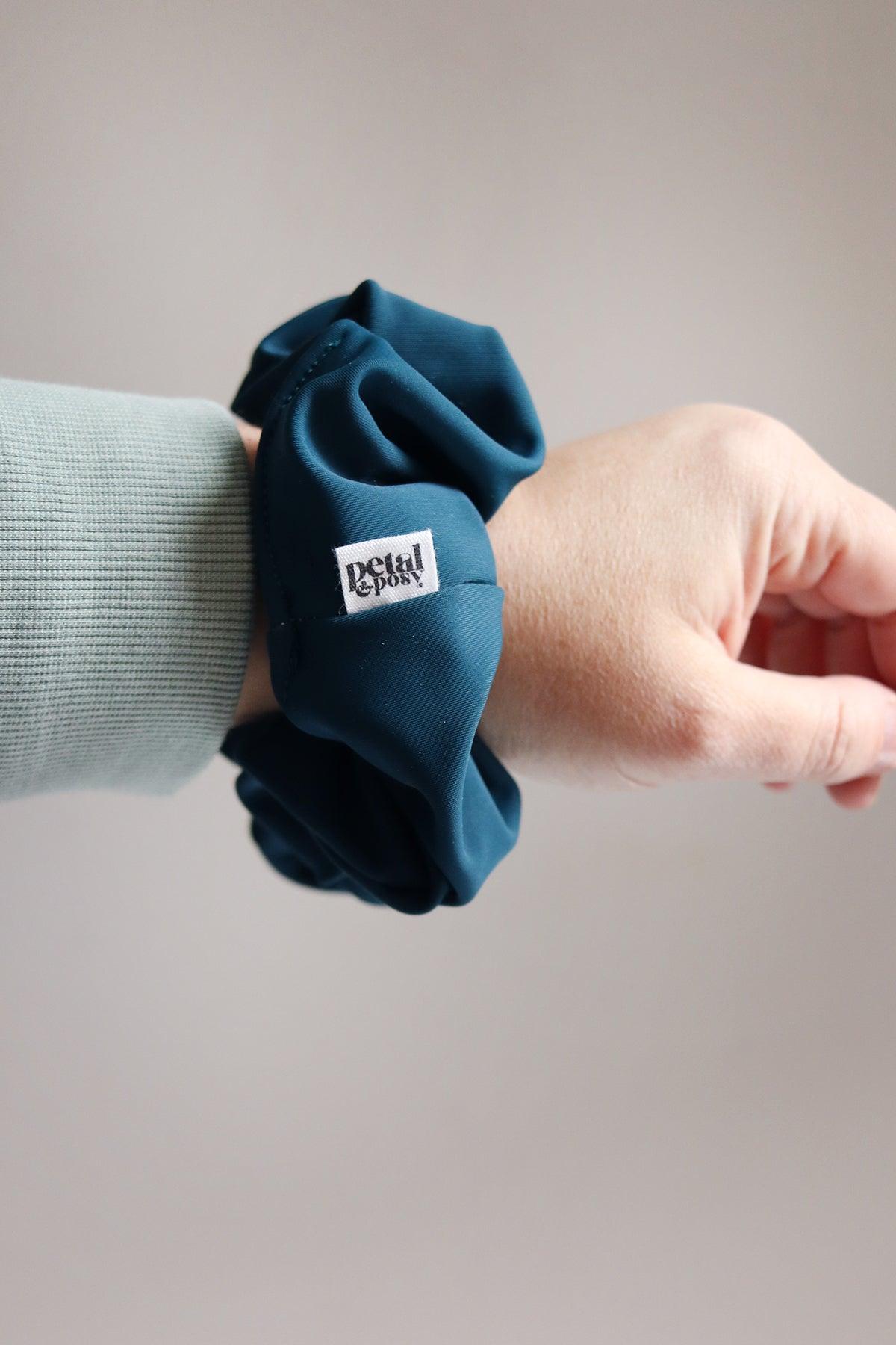 Swim Fluff Chlorine Safe Scrunchie in Deep Sea - Petal & Posy