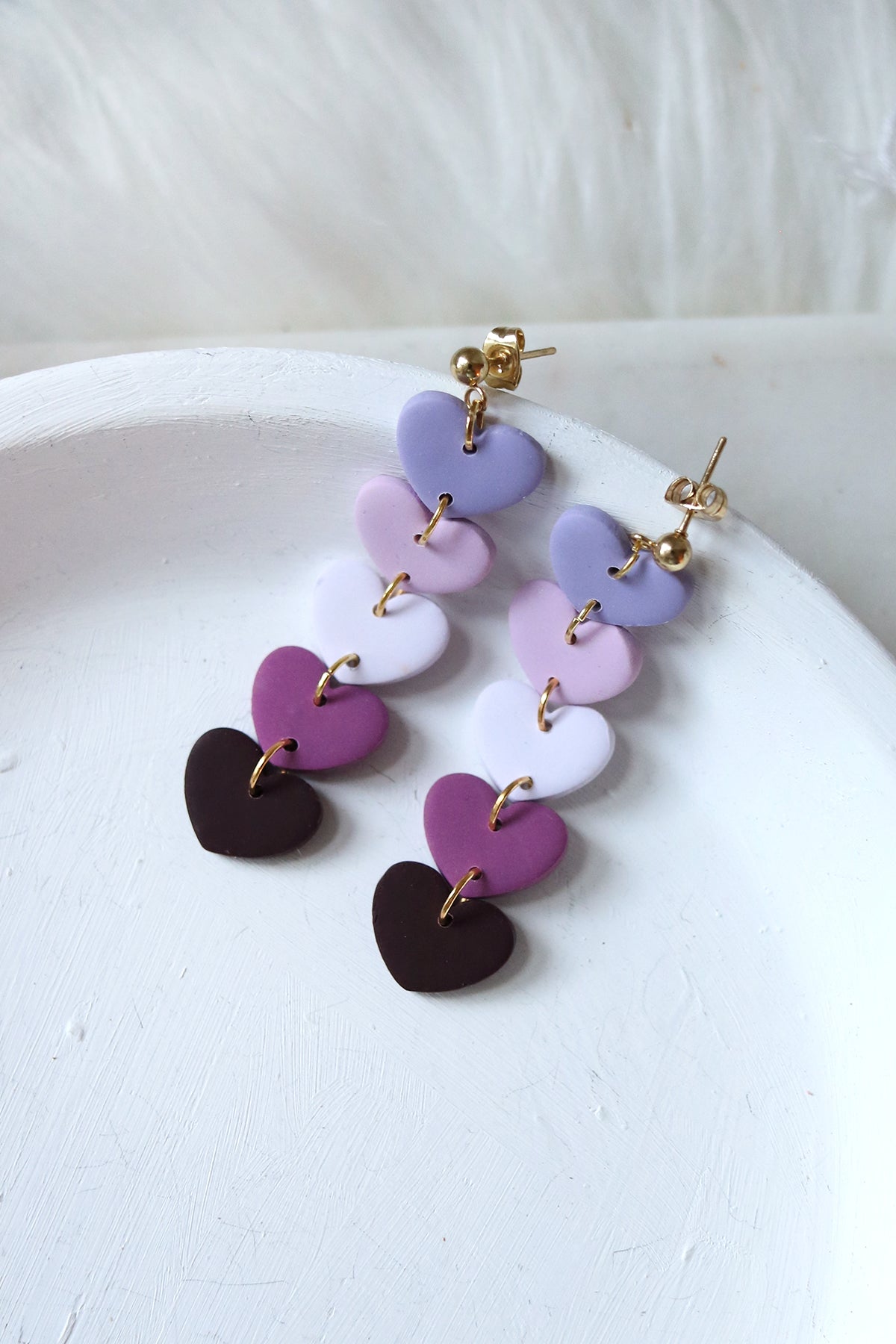 Tender Heart Polymer Clay Earrings