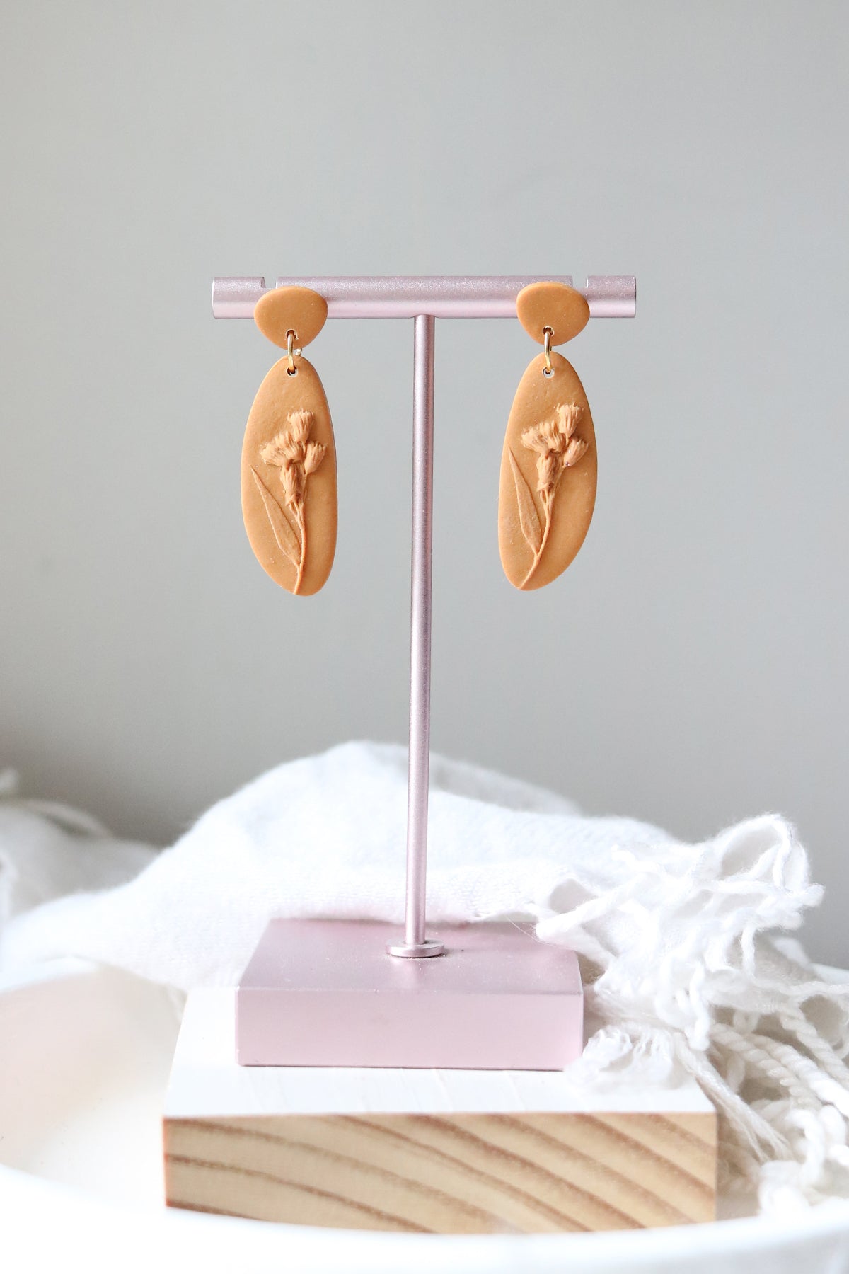 Untamed Floral Polymer Clay Earrings | Choose Your Colour