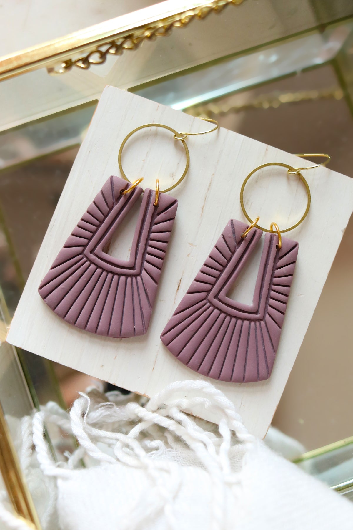 Venetian Polymer Clay Earrings | Choose Your Colour