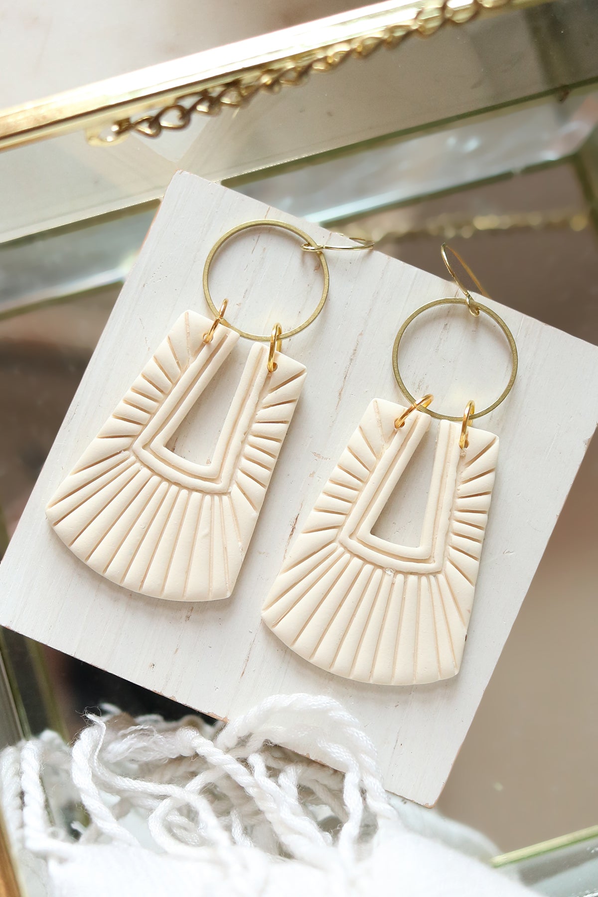 Venetian Polymer Clay Earrings | Choose Your Colour