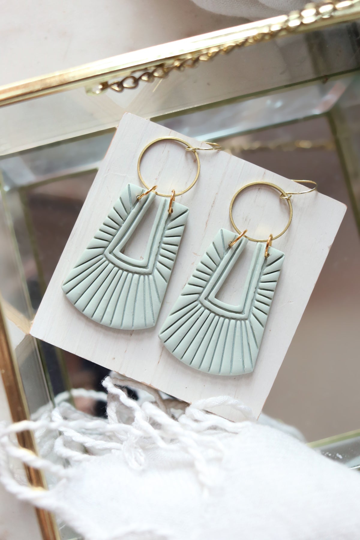 Venetian Polymer Clay Earrings | Choose Your Colour
