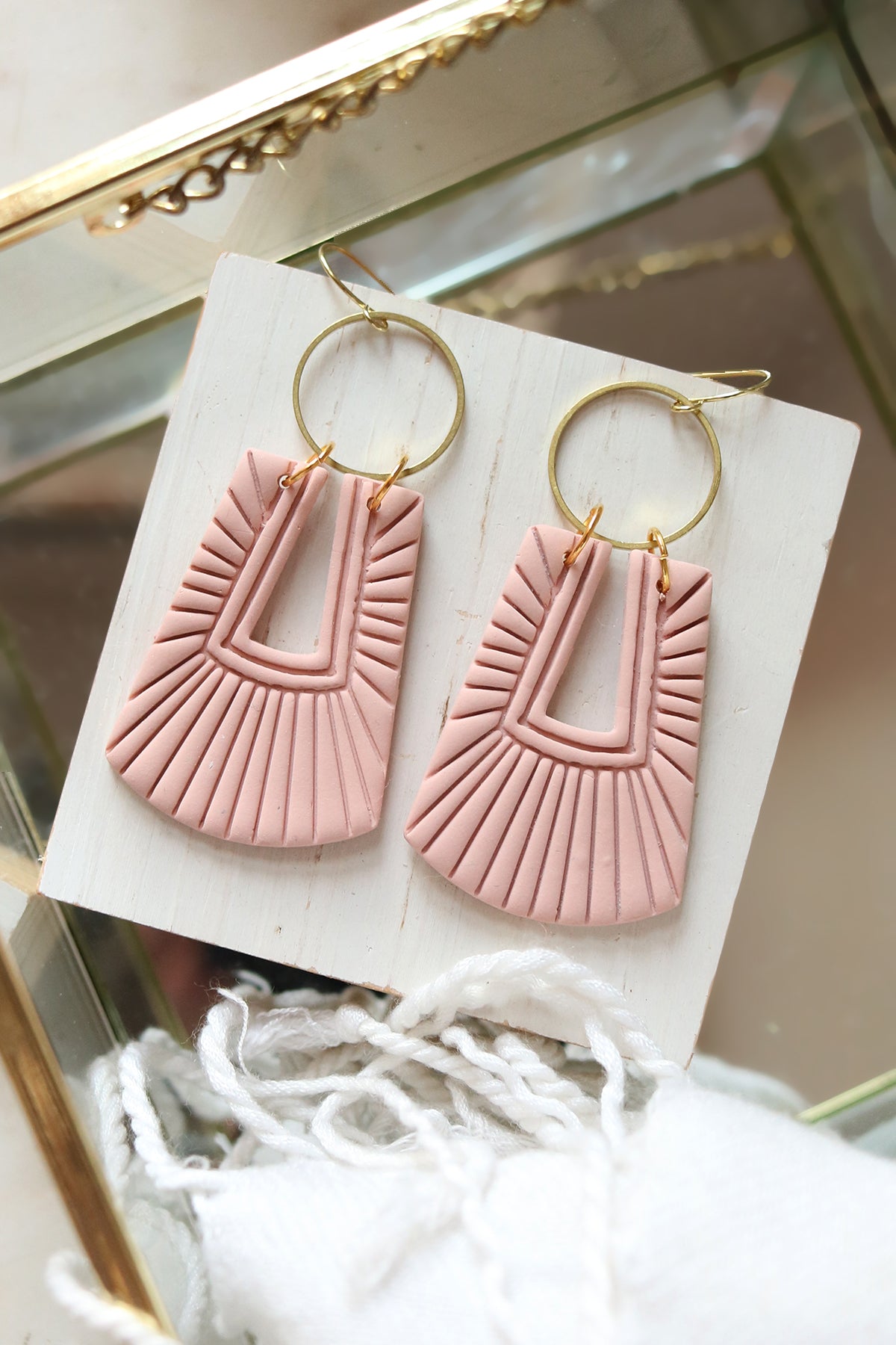 Venetian Polymer Clay Earrings | Choose Your Colour