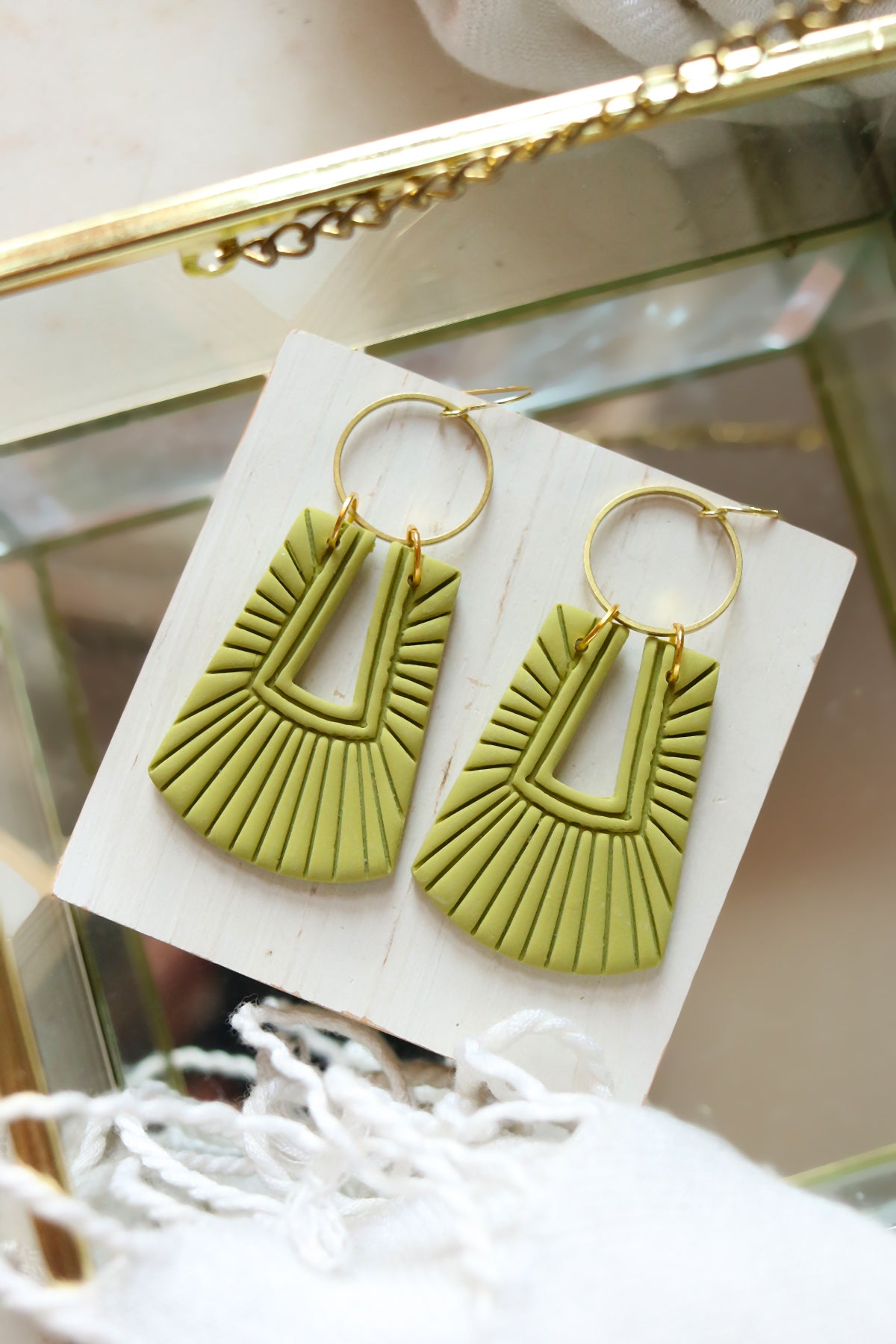 Venetian Polymer Clay Earrings | Choose Your Colour