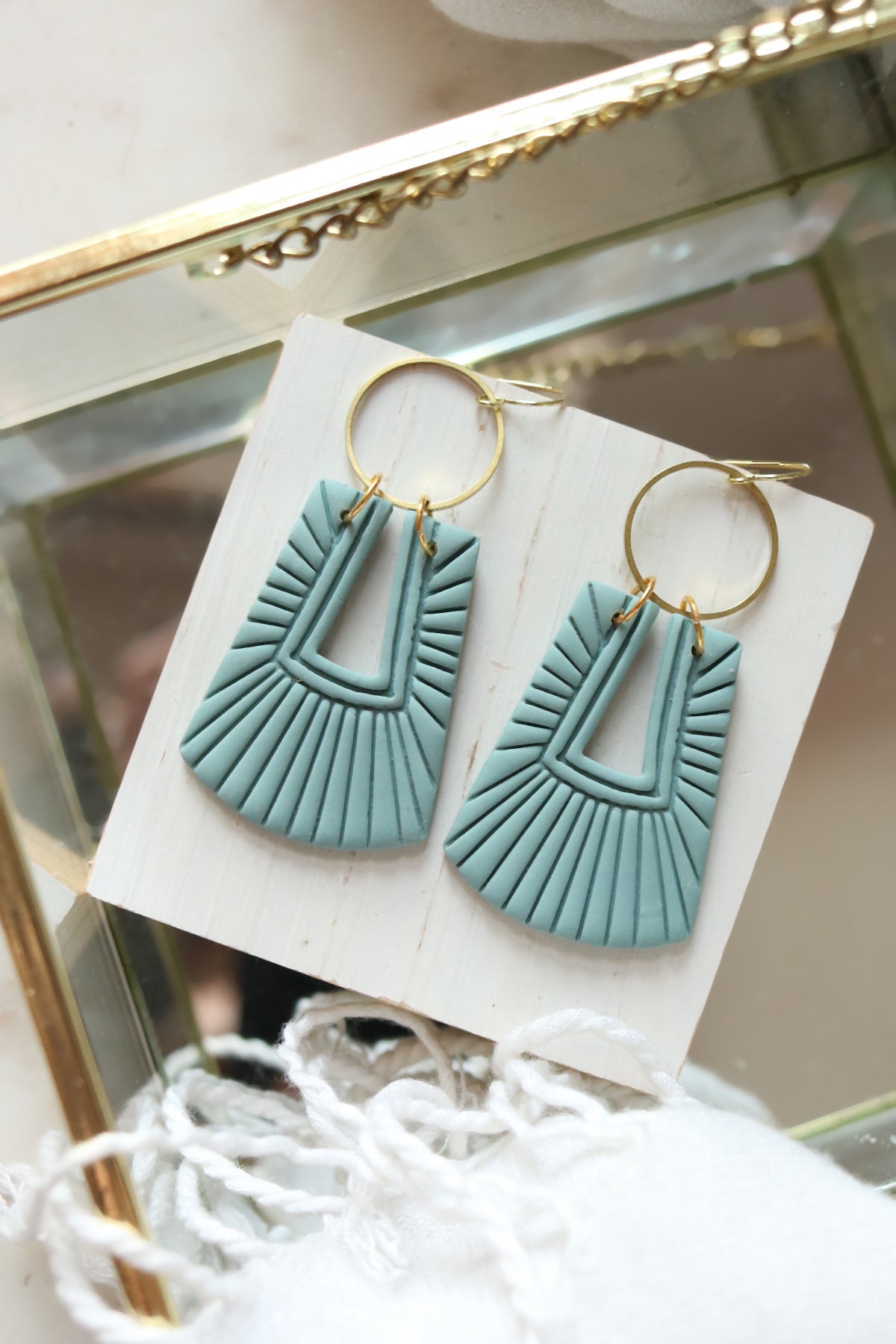Venetian Polymer Clay Earrings | Choose Your Colour