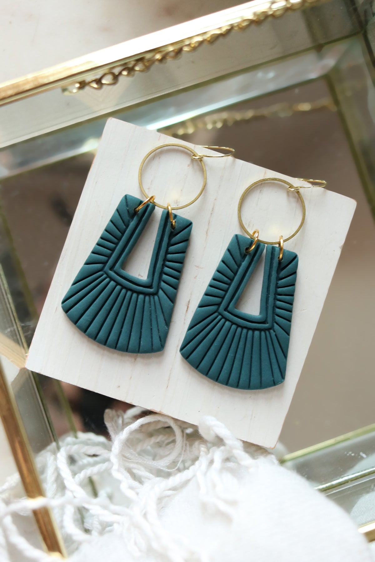 Venetian Polymer Clay Earrings | Choose Your Colour