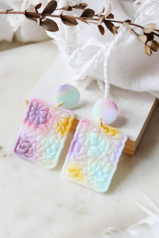 Polychrome Polymer Clay Earrings