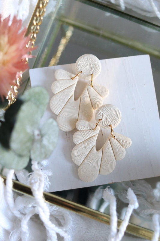 Guardian Earrings in Buttercream | Core Collection - Petal & Posy