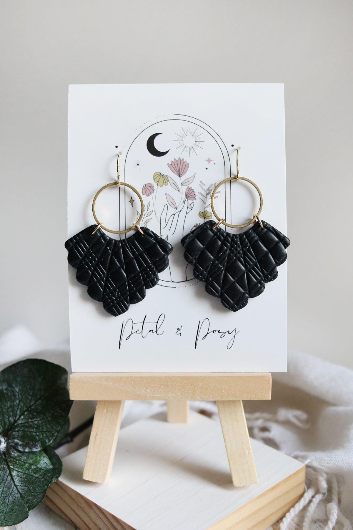 Pleather Earrings | Core Collection - Petal & Posy