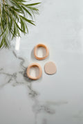 Small Soft Organic Pebble Polymer Clay Cutter Set