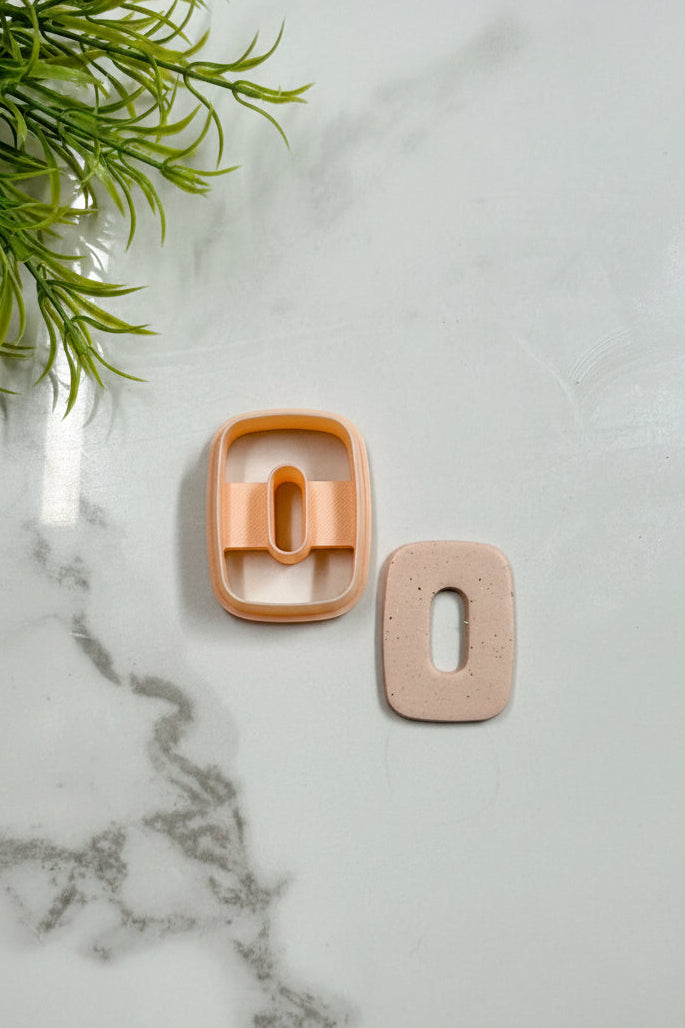 Short Rounded Rectangle Polymer Clay Cutter