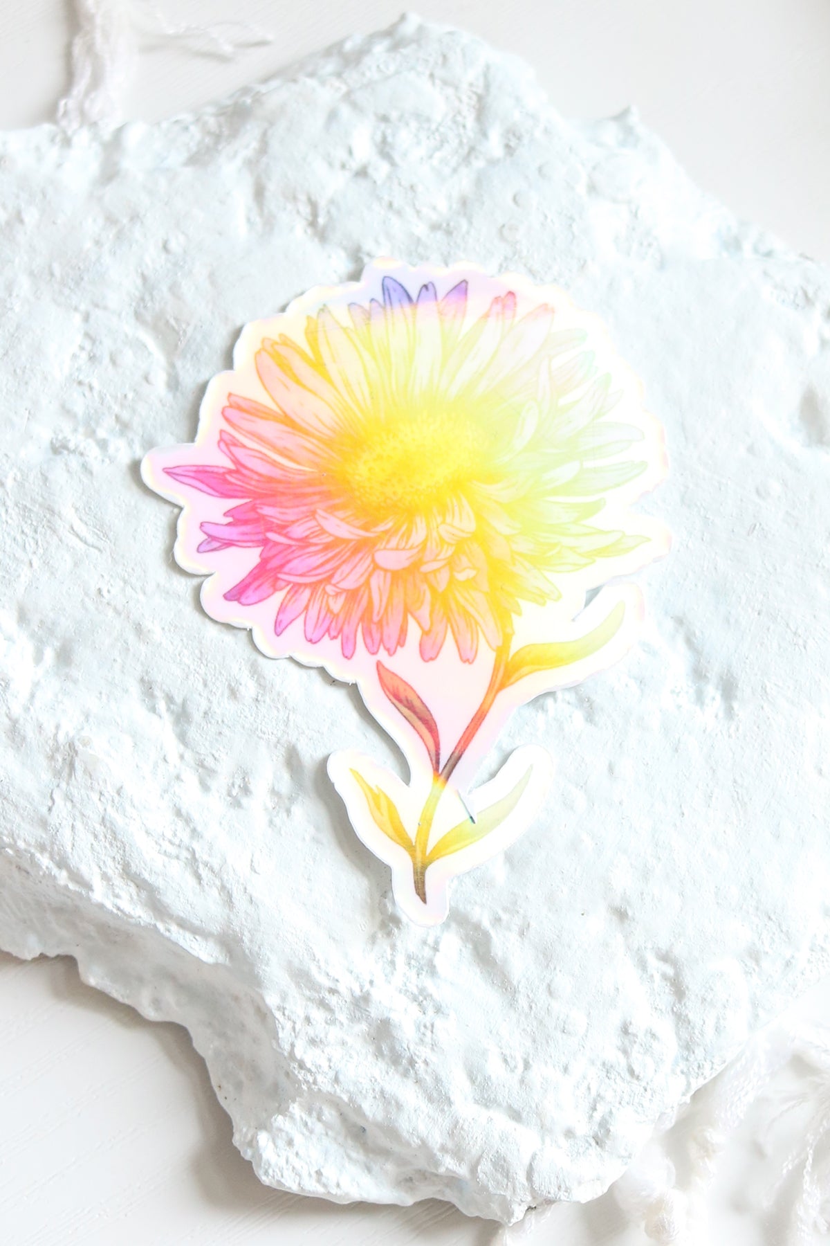 Holographic Vinyl Stickers | Choose Your Birth Flower