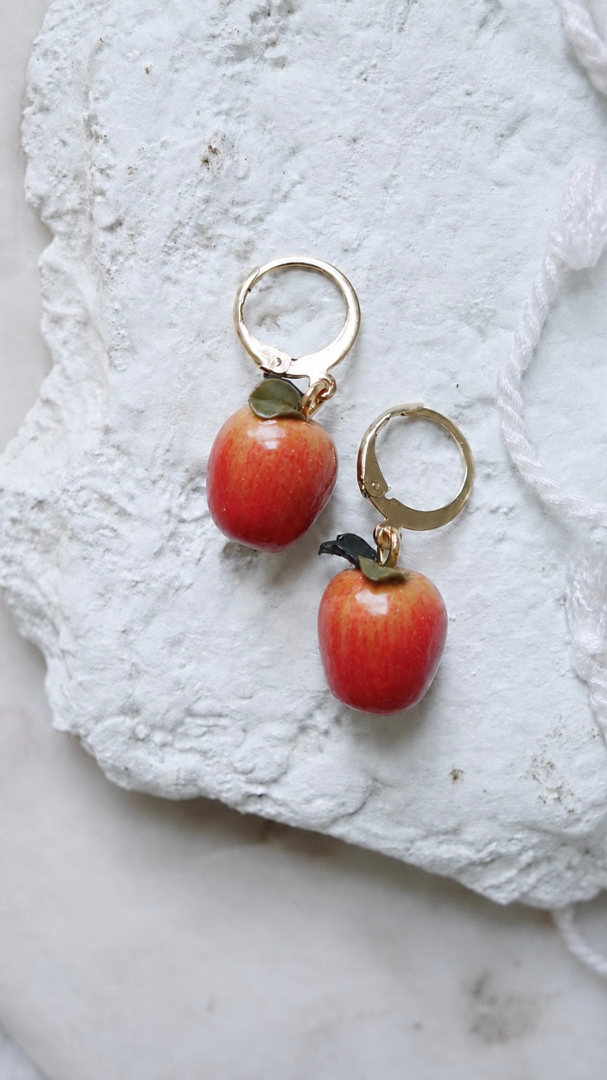 Apple a Day Polymer Clay Earrings