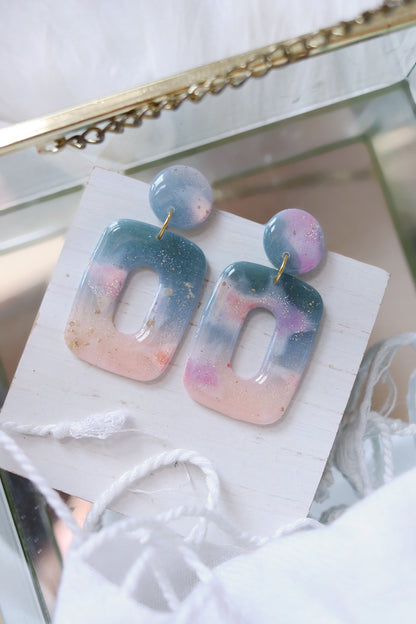 Azure Oasiz Polymer Clay Earrings