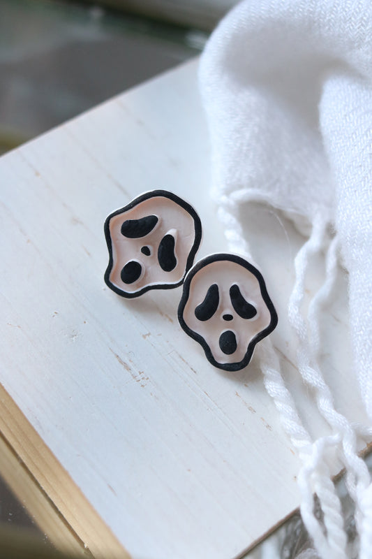 Baby Ghost Face Studs