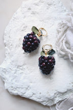 Blackberry Polymer Clay Earrings