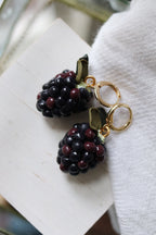 Blackberry Polymer Clay Earrings