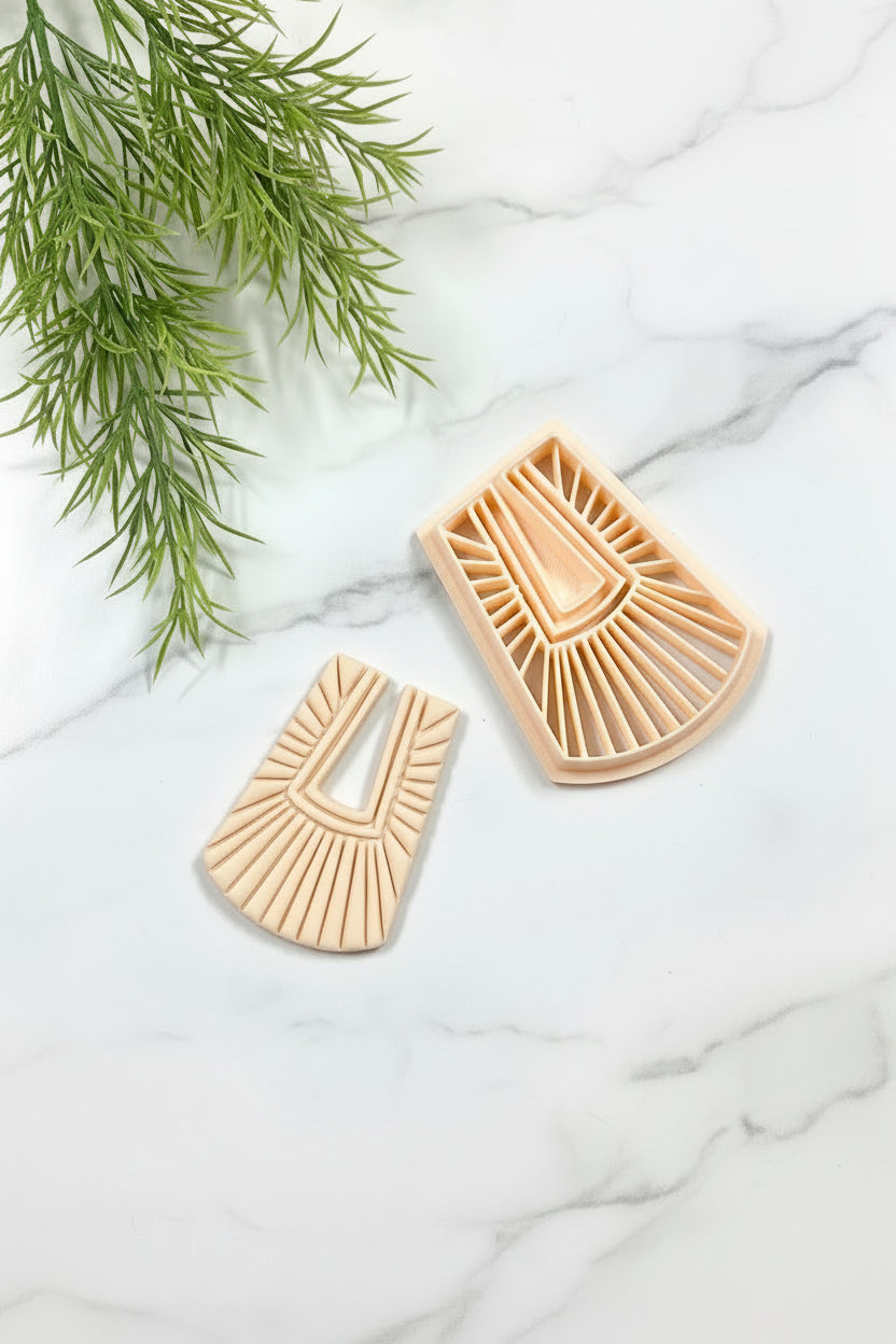 Shield Fan Shaped Polymer Clay Cutter