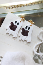 Hot Ghosts Read Boooks Polymer Clay Book Earrings