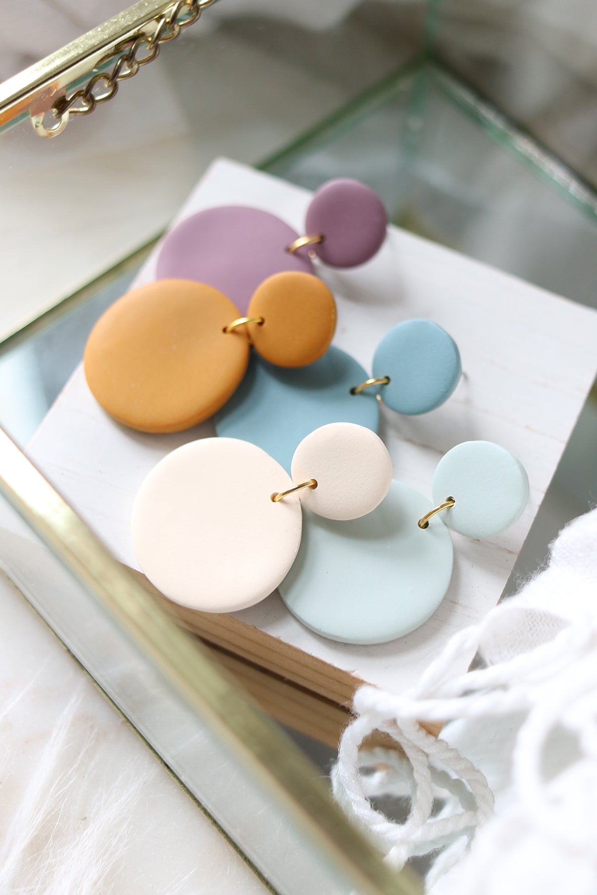 Bubble Polymer Clay Earrings