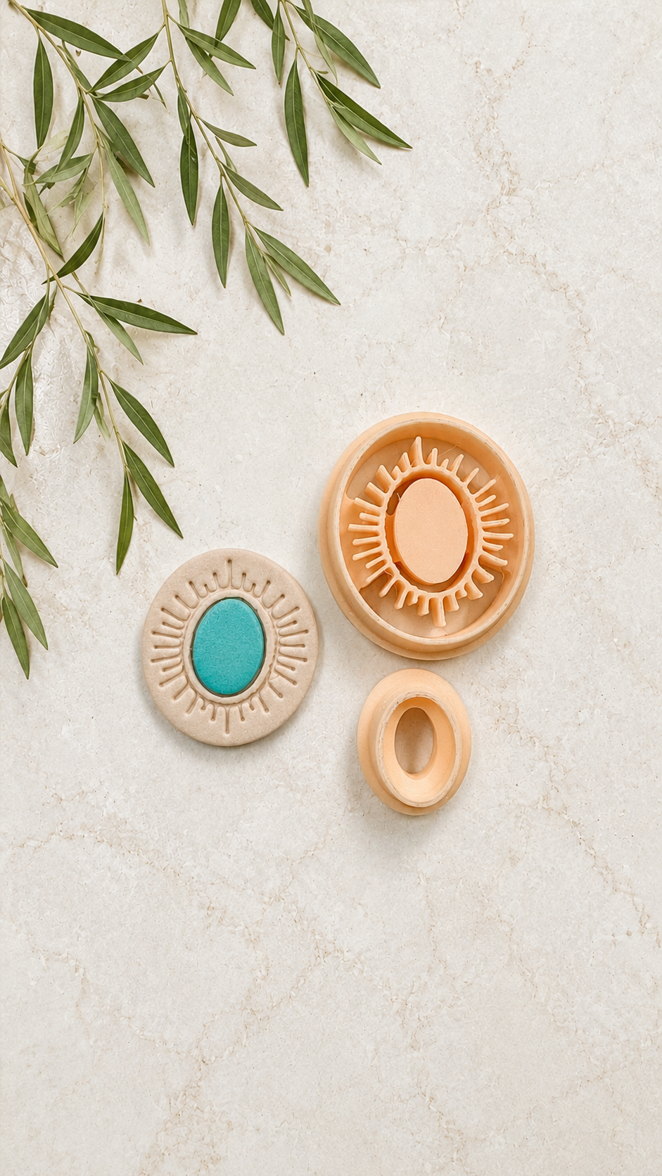 Sunburst Bezel Polymer Clay Cutter