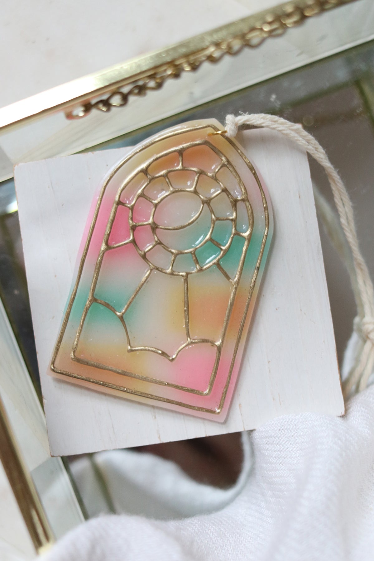 Moonlit Night Polymer Clay Ornament