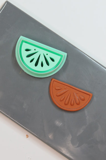 Citrus Slice Debossing Polymer Clay Cutter