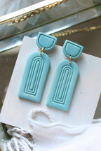 Column Polymer Clay Earrings | Choose Your Colour - Petal & Posy