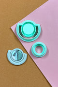 Art Deco Style Circle Bezel Polymer Clay Cutter Set