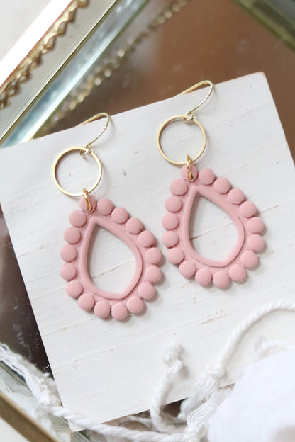 Dew Drops Polymer Clay Earrings | Choose Your Colour