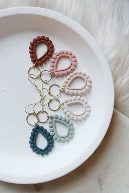 Dew Drops Polymer Clay Earrings | Choose Your Colour