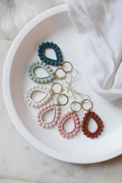 Dew Drops Polymer Clay Earrings | Choose Your Colour