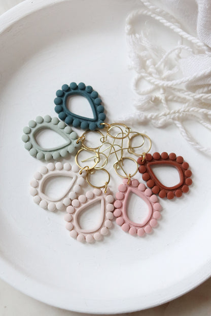 Dew Drops Polymer Clay Earrings | Choose Your Colour