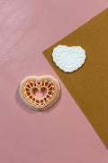 Doily Ball Heart Polymer Clay Earring Cutter