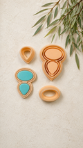 Double Bezel Tear Drop Polymer Clay Cutter