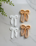 Bow-shaped polymer clay cutters for earrings and jewelry