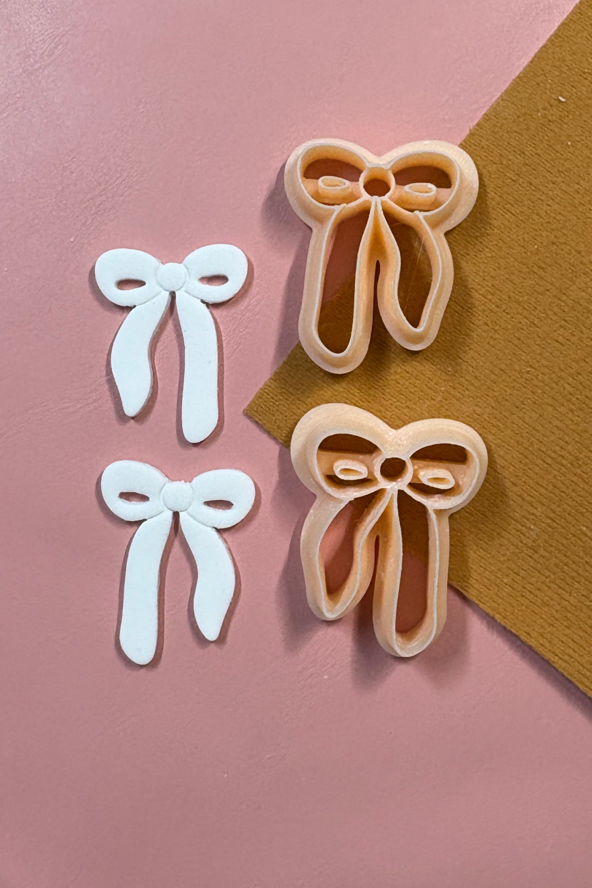 Droopy Bow Polymer Clay Earring Cutter Set (Copy)