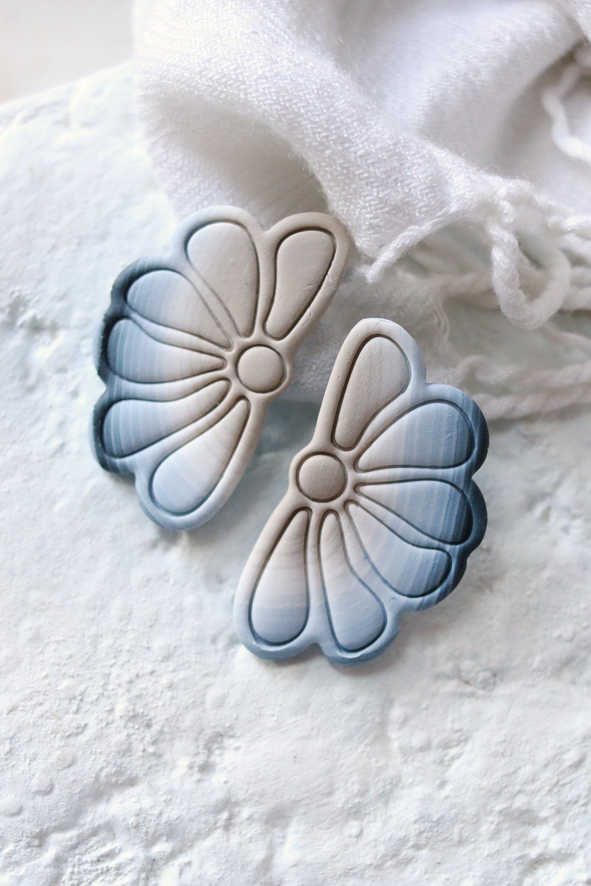 Morning Glory Polymer Clay Earrings