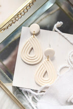 Ellipse Polymer Clay Earrings | Choose Your Colour - Petal & Posy