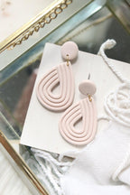 Ellipse Polymer Clay Earrings | Choose Your Colour - Petal & Posy