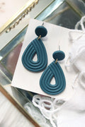 Ellipse Polymer Clay Earrings | Choose Your Colour - Petal & Posy