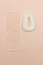 Elongated Teardrop Embossing Polymer Clay Cutter