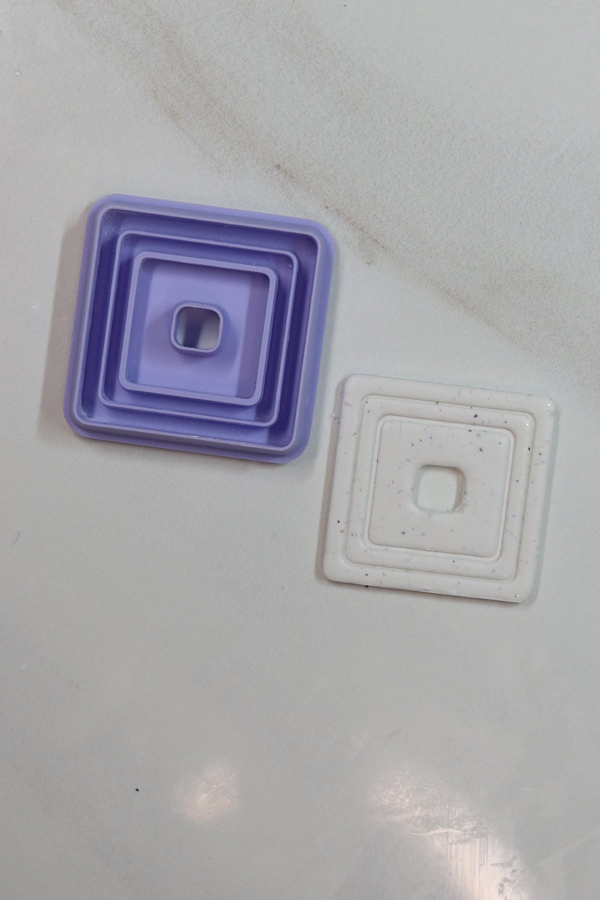 Rounded Square Embossing Polymer Clay Cutter