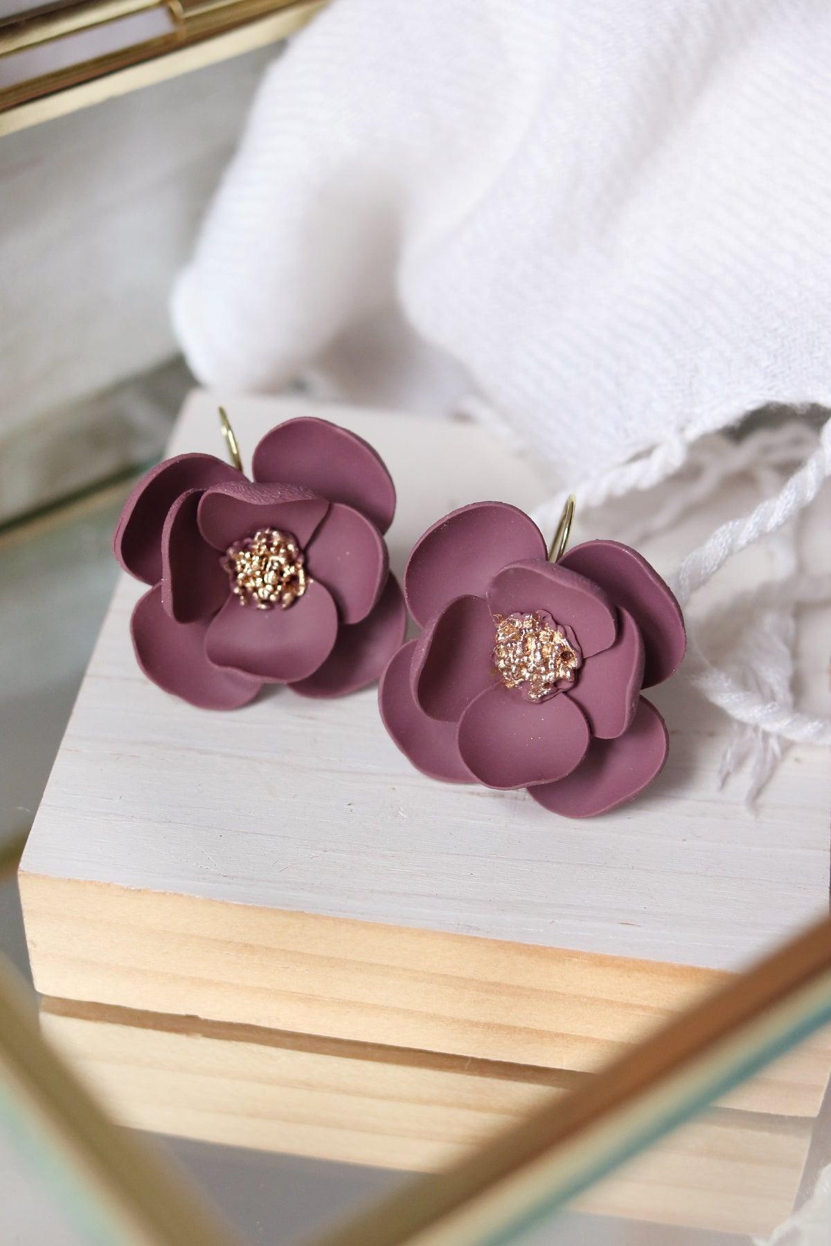 Eventide Bloom Earrings | Choose Your Colour - Petal & Posy