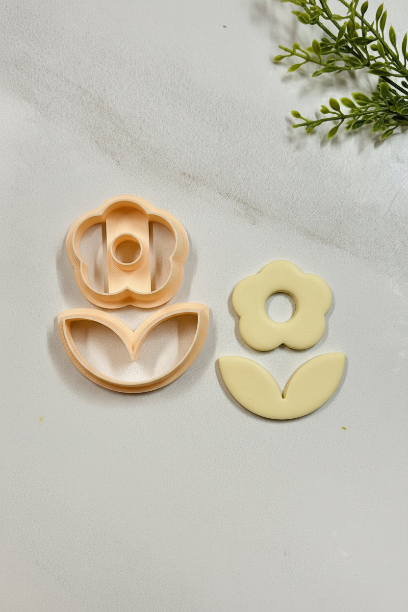 Flower and Leaf Polymer Clay Cutter Set