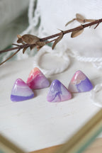 Trinity Studs in Amethyst - Petal & Posy