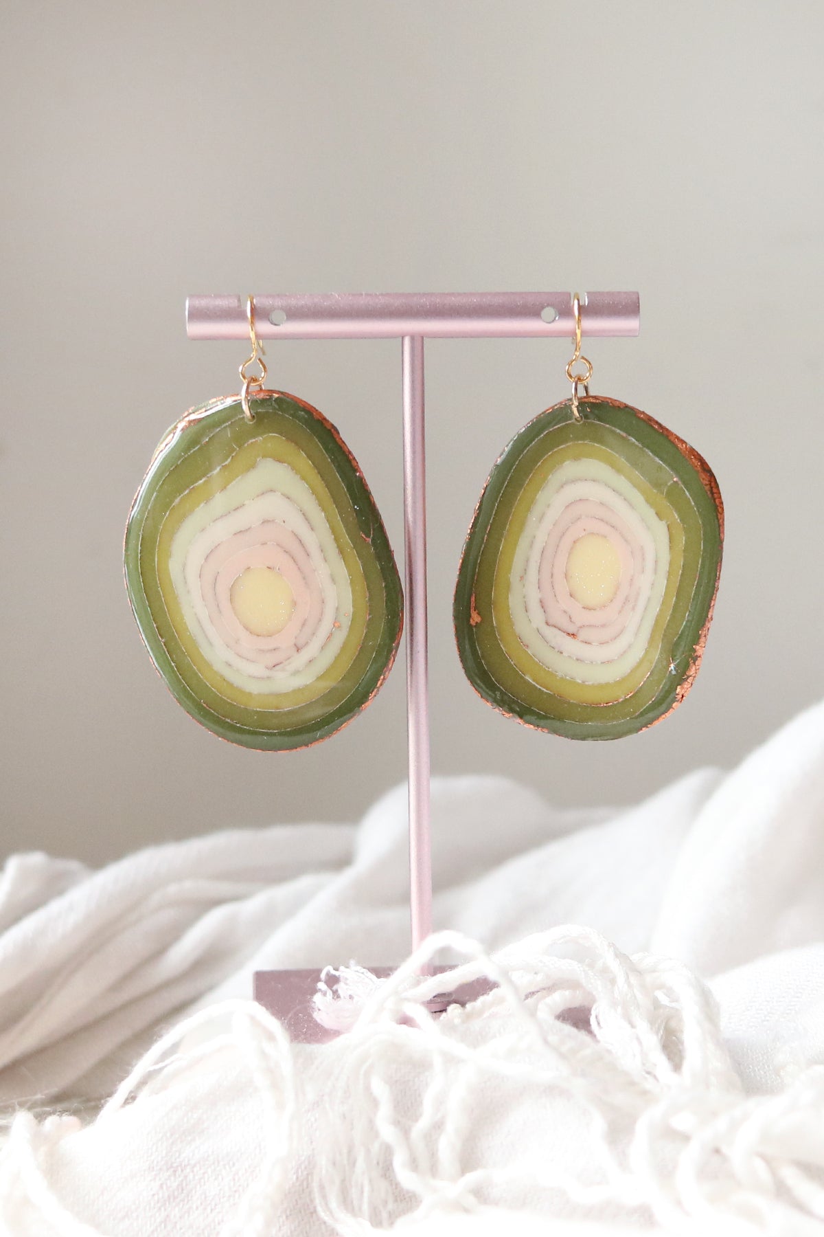 Geode Slice Polymer Clay Earrings Vol 3