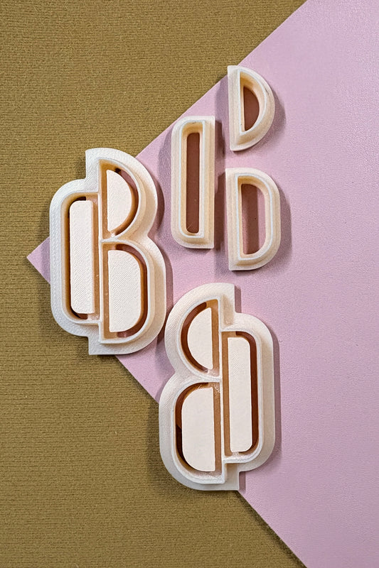 Geometric Combination Bezel Polymer Clay Cutter Set