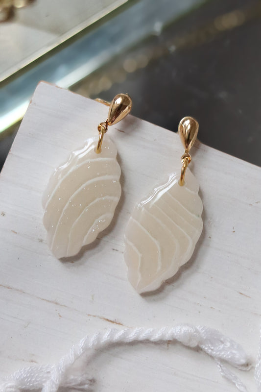 Glasswing Polymer Clay Earrings